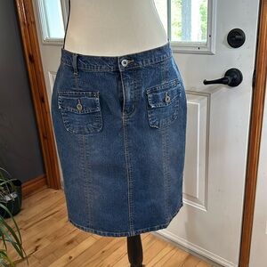 Vintage Bongo Jean Midi Skirt